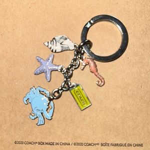 Coach beach key ring